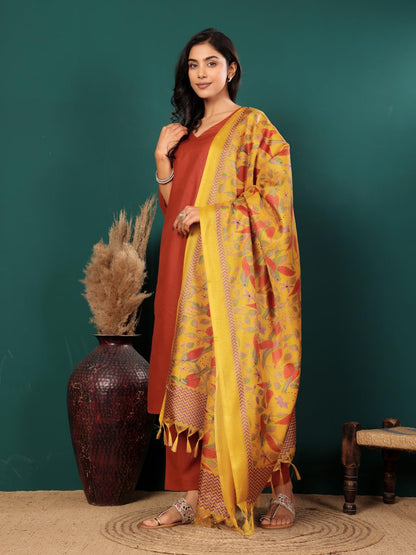 Varanga WomenS Cotton Straight Salwar Suit Set  Comfortable, Elegant, And Stylish Traditional Wear For Every Occasion (Vardup22