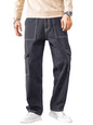 Noble Monk MenS Baggy Fit Jeans | Cargo Pocket | Streachable Jean For Mens Black