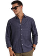Thomas Scott Slim Fit | Long Sleeve | French Placket | 100% Cotton | Solid Colors | Shirts for Mens Blue