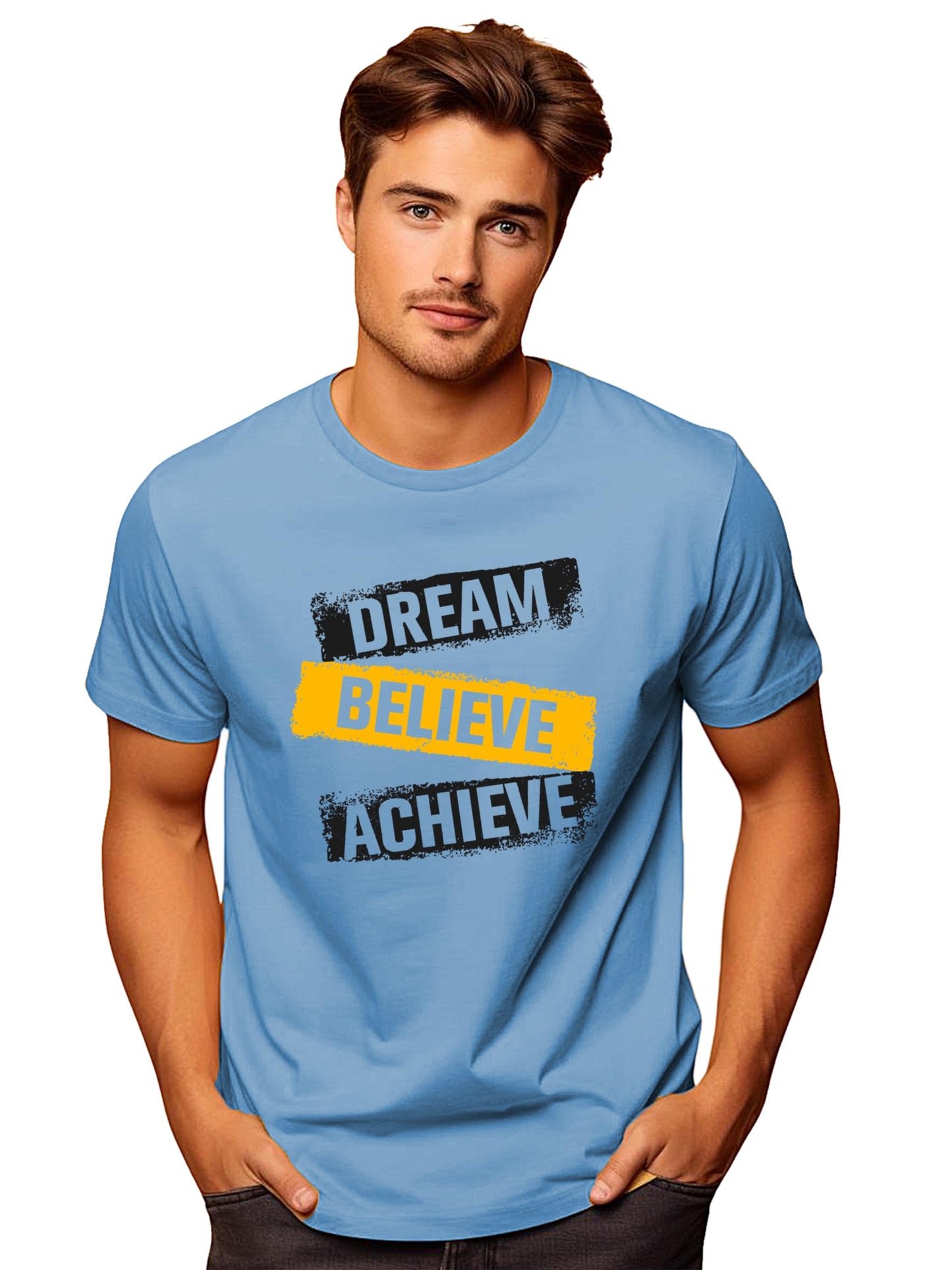 ADRO Tshirt for Men | Printed T Shirt for Men | 100% Cotton T-Shirt |Printed T Shirt | T-Shirts | RN24-DBA-SK