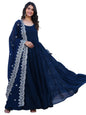Fashion Basket Georgette Anarkali Dress For Women Wine