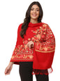 Pashmoda Women Murshid Aari Embroidered Stole(Size 71X203 CM)
