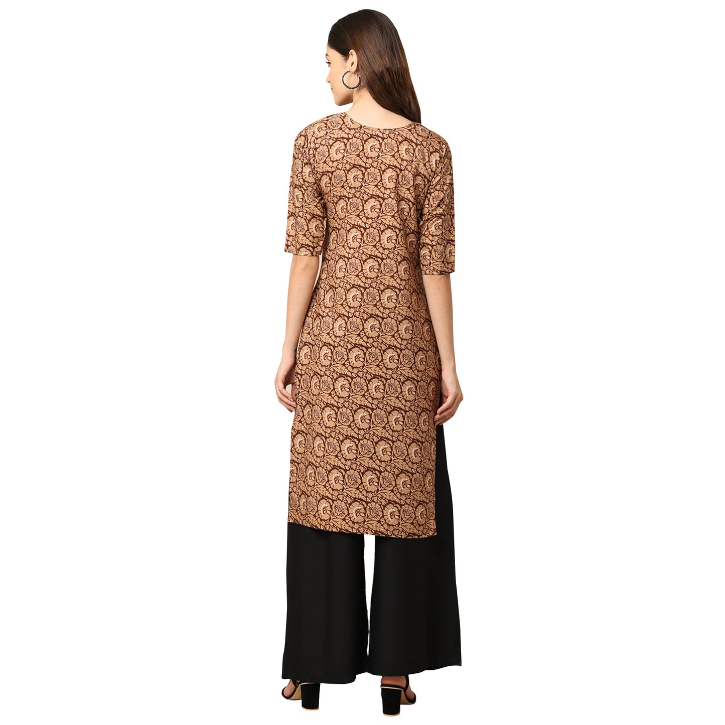 Pinkmint Women's Crepe Digital Print Straight Kurta [Pack of 5] (CCV-347-377-351-375-355)