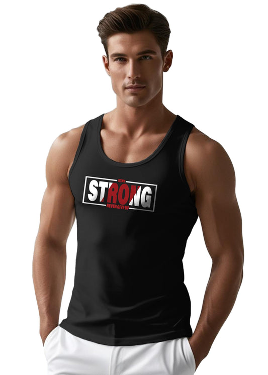 Peppyzone Mens Printed Regular Fit Vest (TT-Trendy-199_Black3