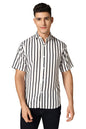 Greciilooks Mens Rayon Casual Shirt Regular Fit Men Casual Shirt (White, Xx-Large)