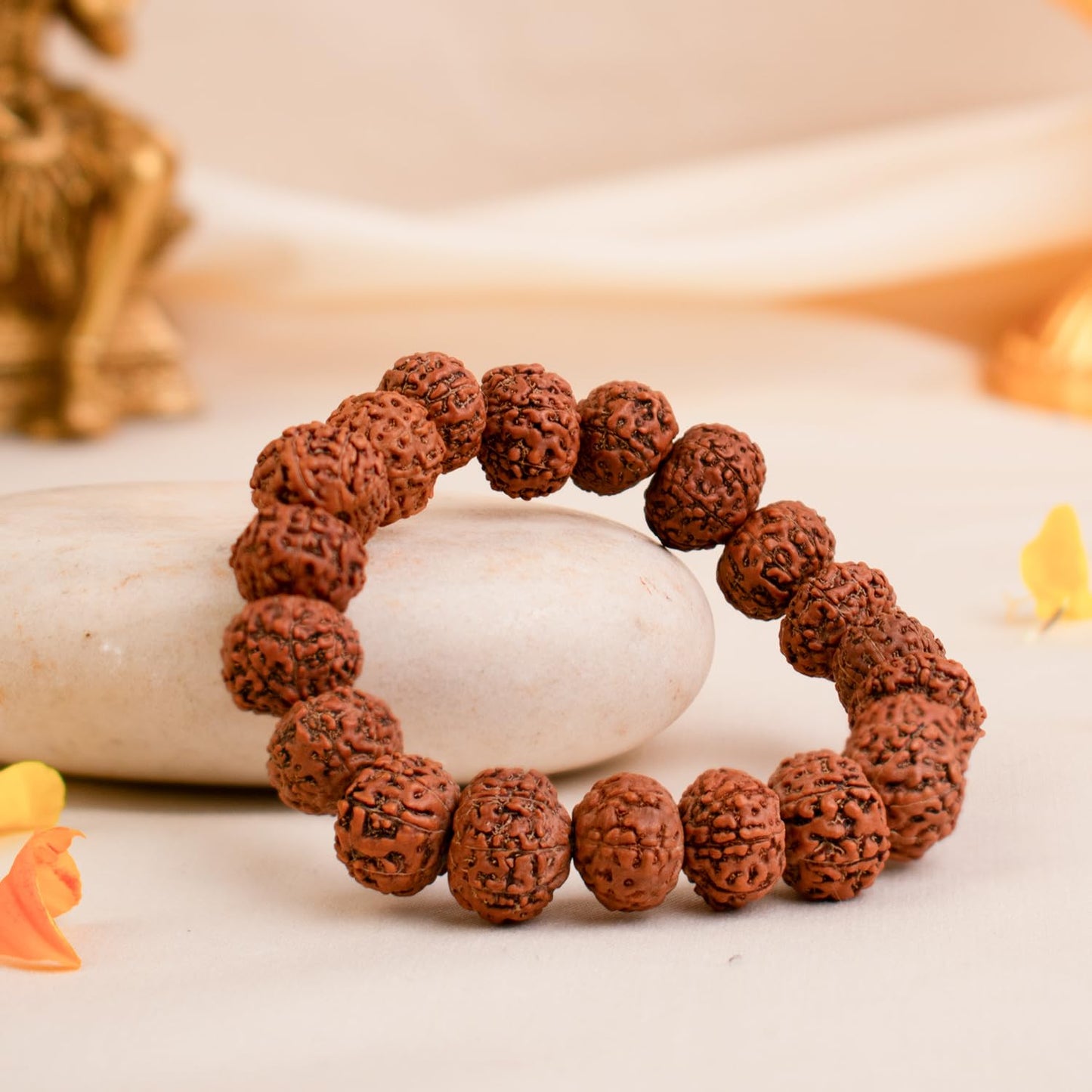 Astrotalk 7 Mukhi Rudraksha Bracelet | Powerful Shield of Positivity & Growth | Natural original Rudraksha Beads | Astrology Unisex Bracelet for Men & Women