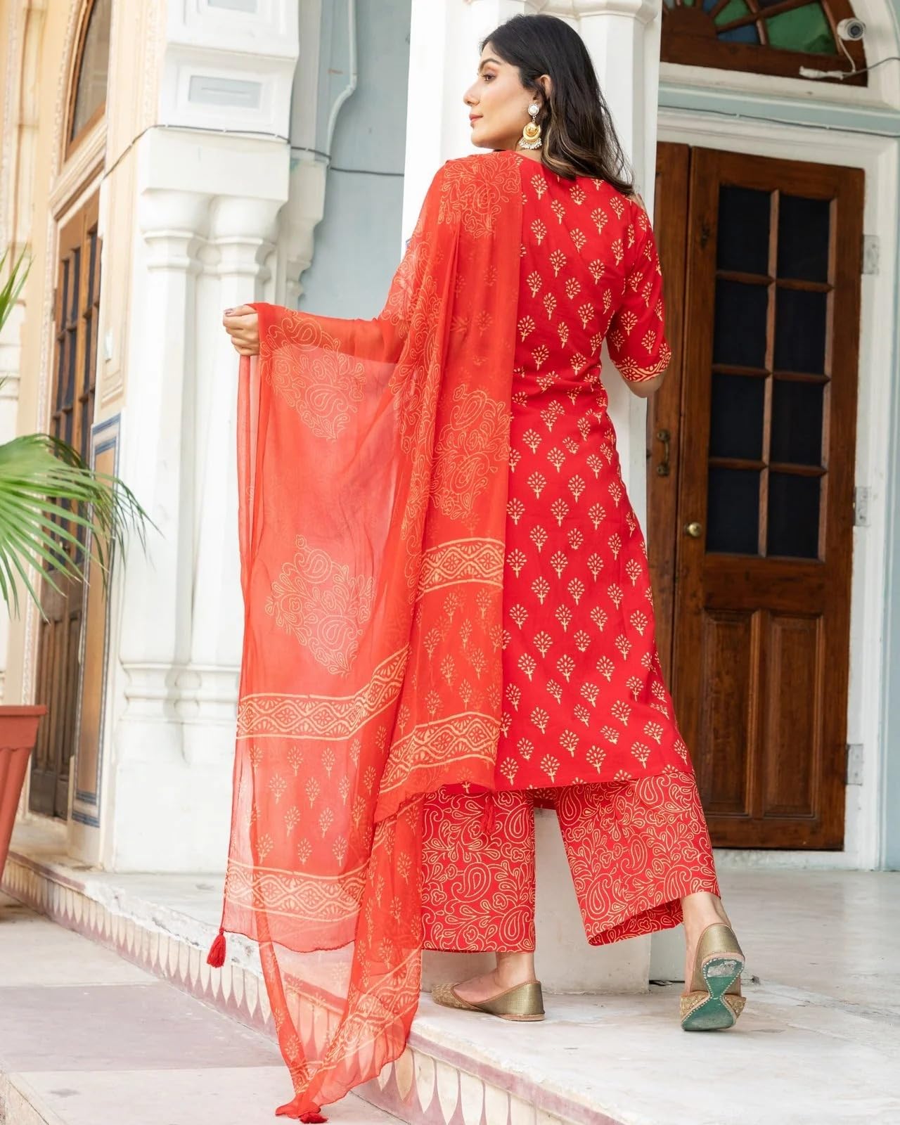 ANNI DESIGNER Women's Kurta with Pant & Dupatta |Material: Cotton Blend