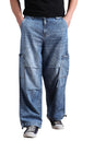 Hubberholme Men Cotton Washed Baggy Mid-Rise Jeans 10