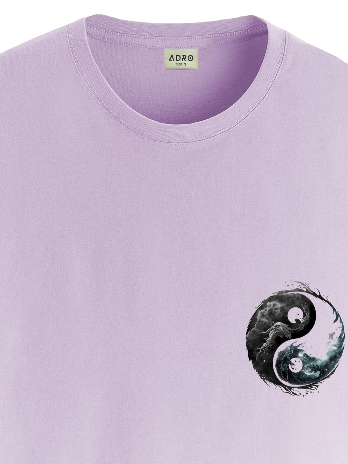 ADRO T-Shirts for MenChest Printed T-Shirt for MenCotton Tshirt for Men|RN24-STICK-YONG-PU