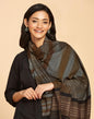 Fabindia Brown Wool Blend Hand Woven Shawl | Regular | 1 Shawl | Celebration | Woven | Free Size | 2106387BROWN