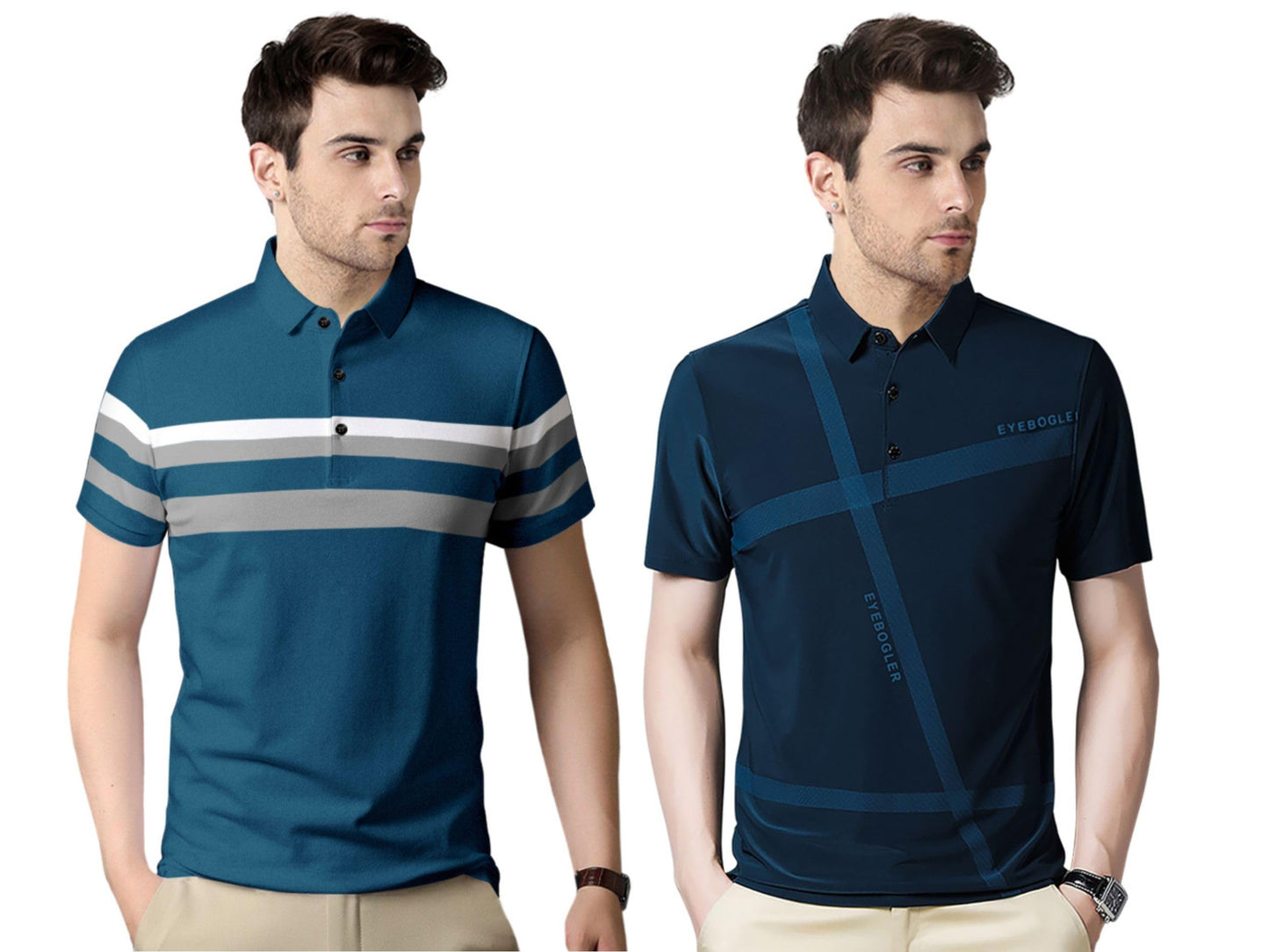 MenS Regular Fit Polo T Shirt (Combo Pack Of 2) |Half Sleeves |Collar Tshirts |Nobel Monk T Shirt | Casual Tshirt