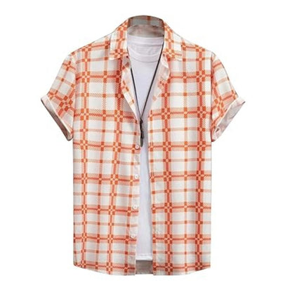 Rebelify Half Sleeve Printed Shirts For Men Regular Fit Printed Spread Collar Casual Shirt Lycra Fabric With Combo Shirt (Pack O
