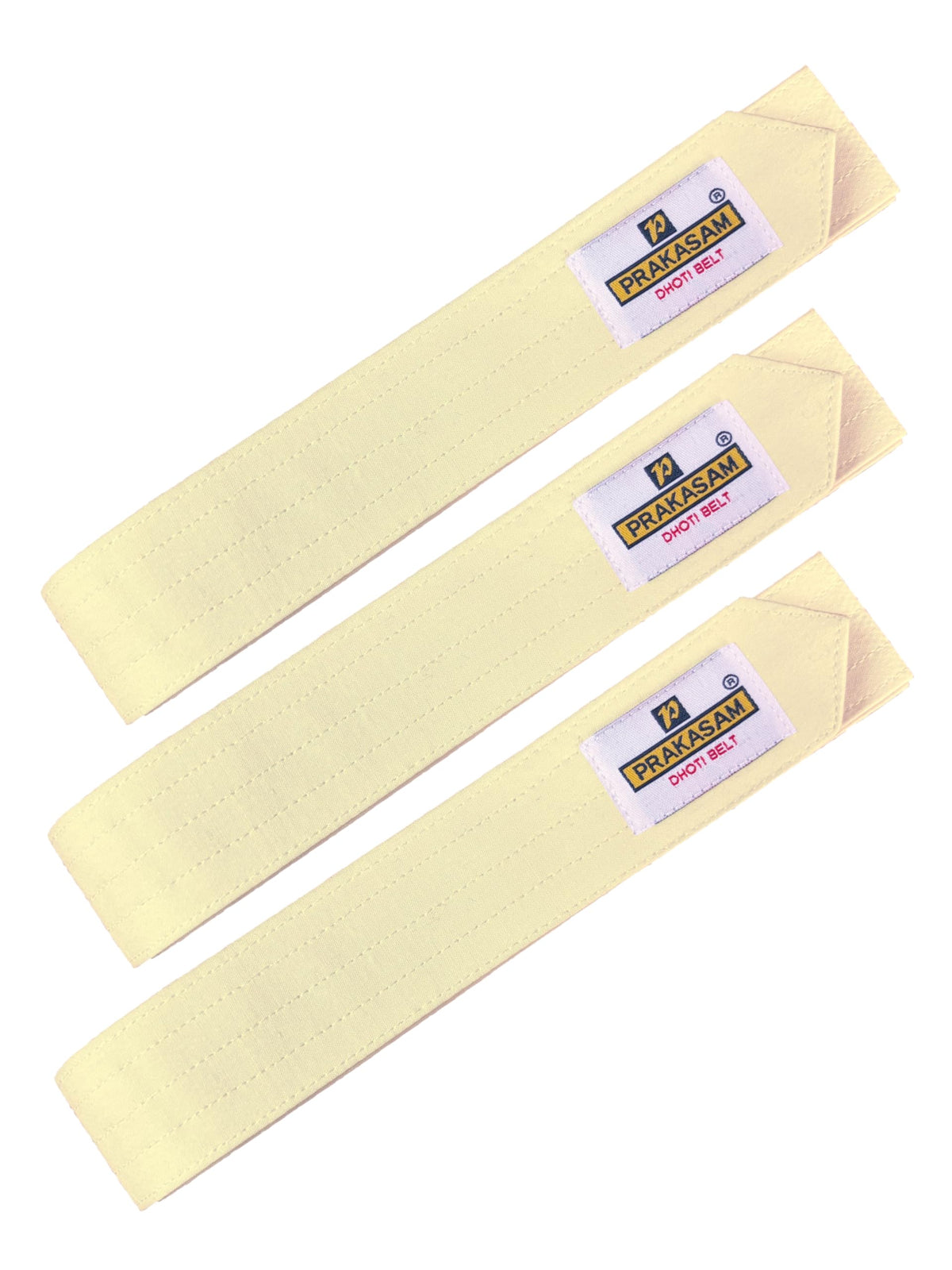 PRAKASAM COTTON Mens Cotton Dhoti Belt | Durable Canvas Cotton Waist Belt for Traditional Dhoti | Adjustable & Comfortable Dhoti