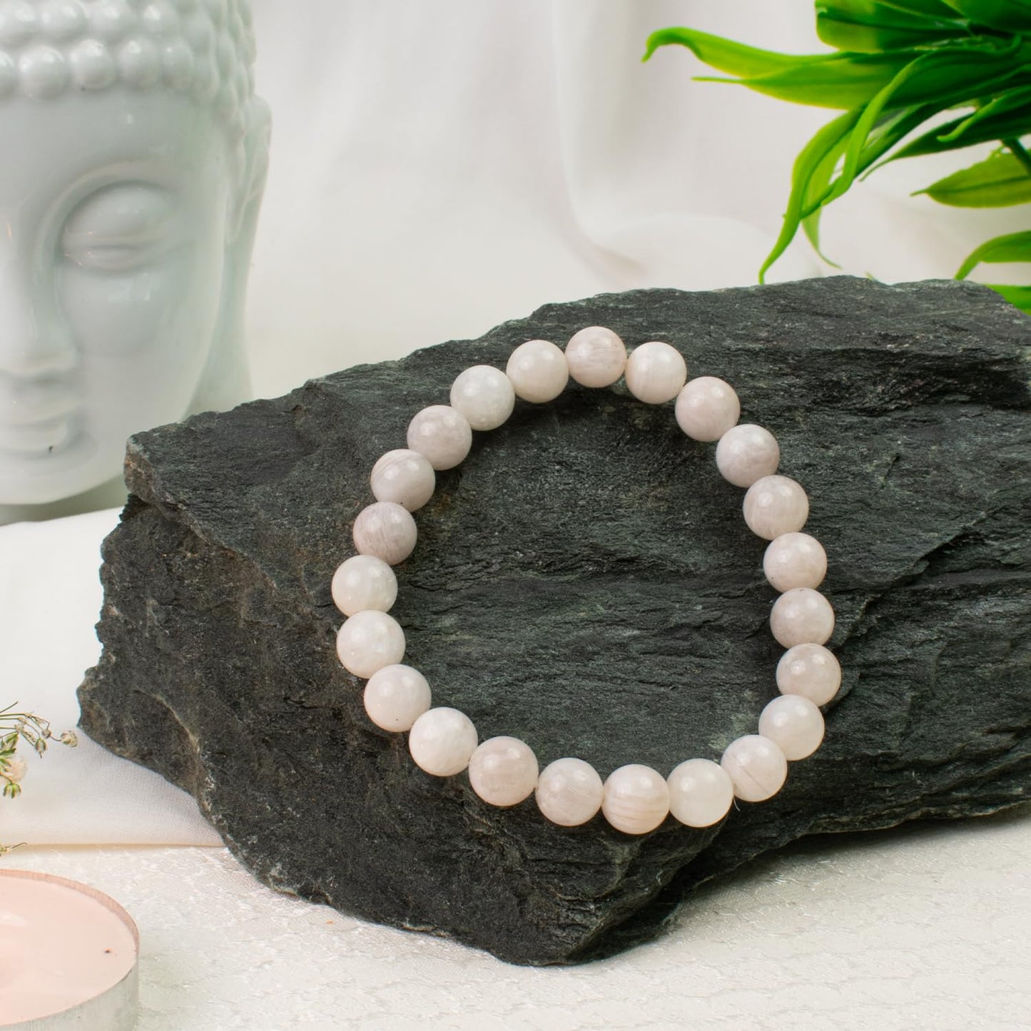 Astrotalk Moonstone Bracelet | Enhances Intuition, Emotional Balance & Inner Peace | Certified Healing Crystal Astrology Bracelet for Men & Women