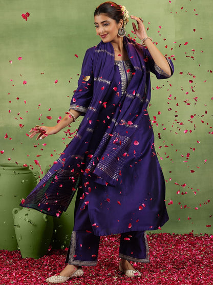 Libas WomenS Silk Blend Kurta Sets (Gs893R