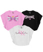 Kyda Kids 100% Cotton Printed Stylish Tshirt, Regular Fit Tops For Girls - (Pack Of 3)
