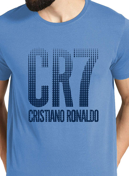 ADRO Design Printed Sky Blue T-Shirt for Men & Women (RNR-M-CR07-SK_SkyBlue)