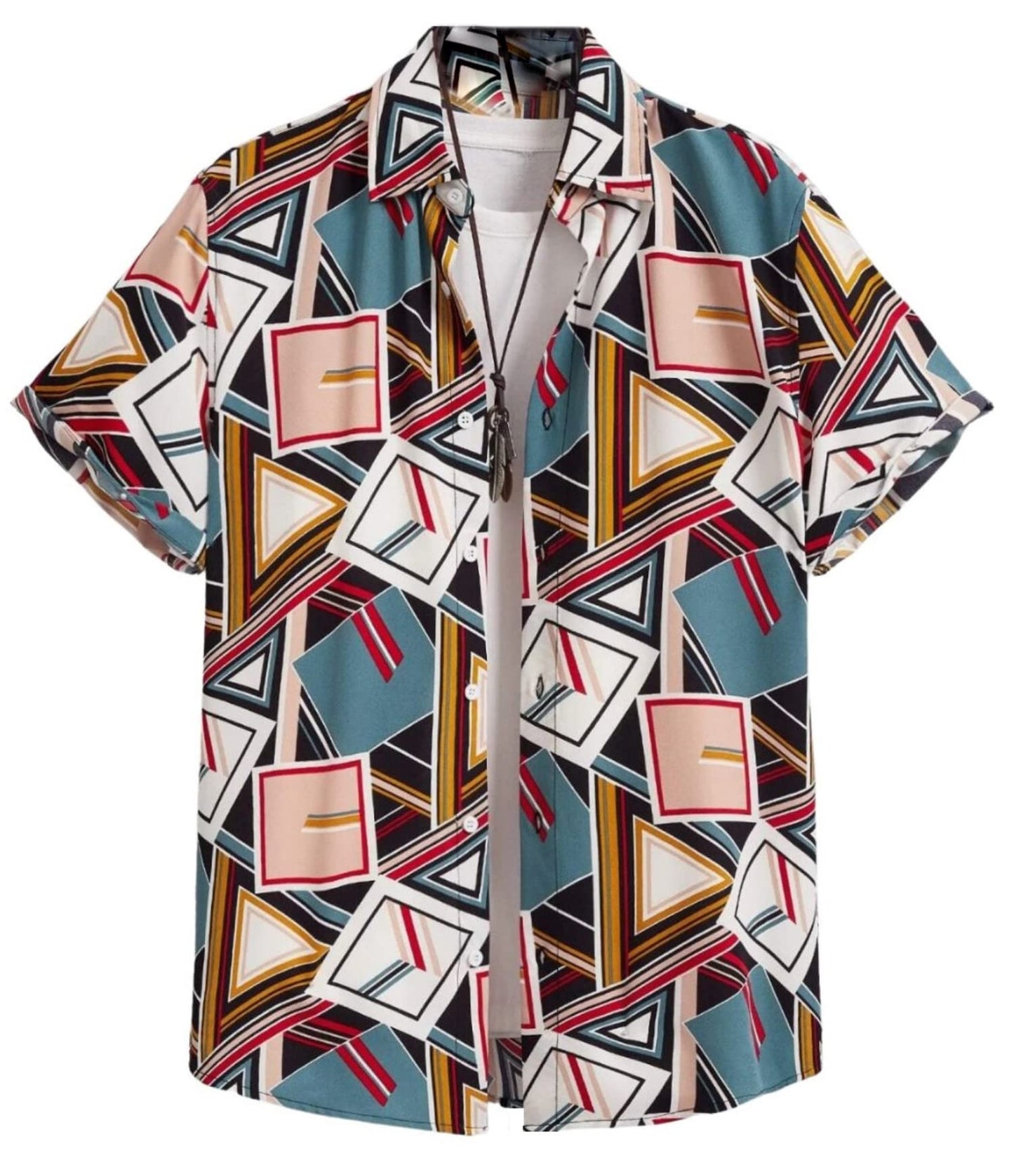 Greciilooks Mens Rayon Casual Shirt Regular Fit Men Casual Shirt (Multicolour, Xx-Large)