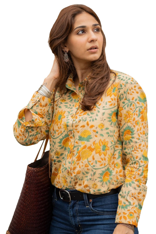 Gosriki WomenS Tunics Tops Rayon Viscose Printed Shirt For Women (Inika Multi-Gs_Xxl_Multi_Xx-Large)