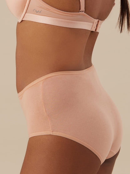 Nykd (Nyp036 All Nude Cotton Full Brief Panty Set For Women (Pack Of 3) | High Waist Full Coverage Underwear With Anti Odour Tec