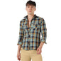 Campus Sutra Mens Multicolour Checkered Button Up Collared Shirt for Casual Wear | Shirt Crafted with Regular Sleeve, Comfort F