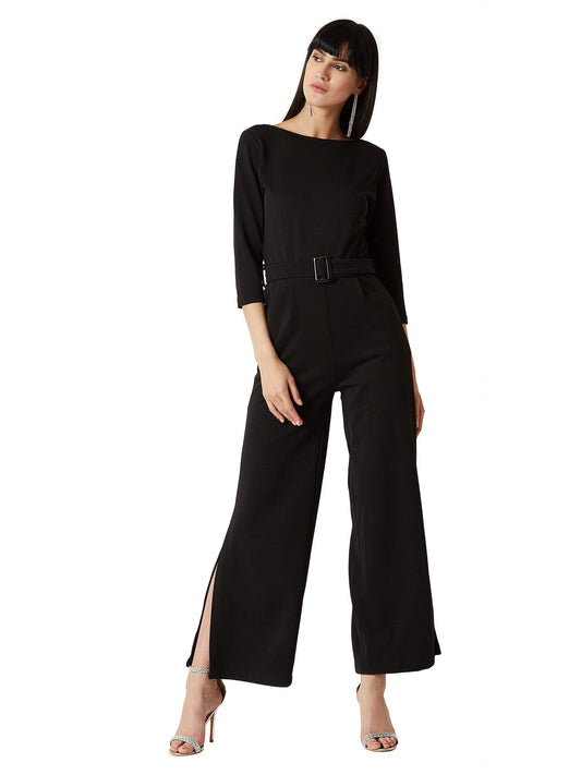 Miss Chase WomenS Synthetic Jumpsuit(Mcss19D04-14-62-06,Black,X-Large)