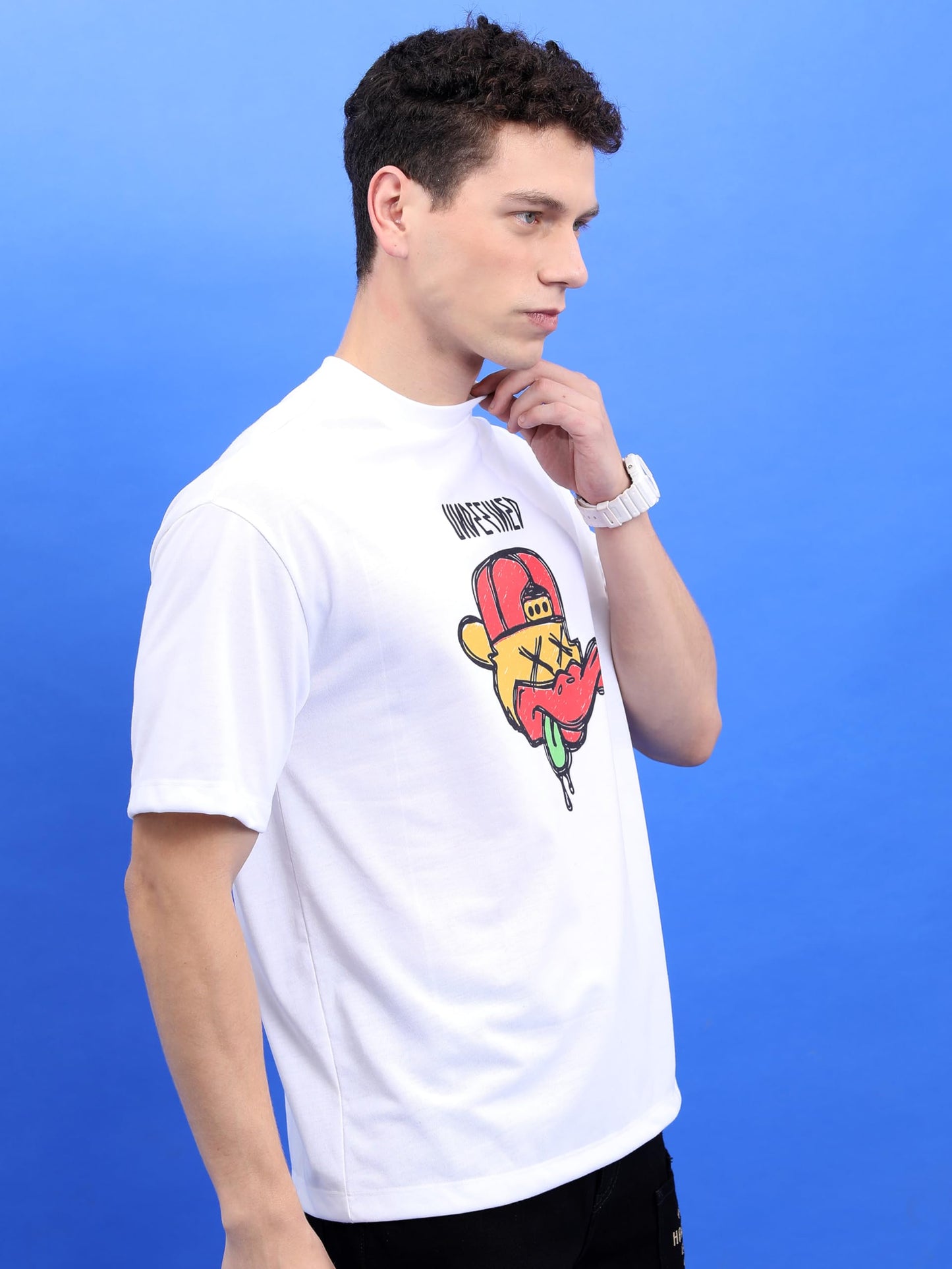 Ketch Oversized Fit Unisex T-Shirt (Khts000774_White1