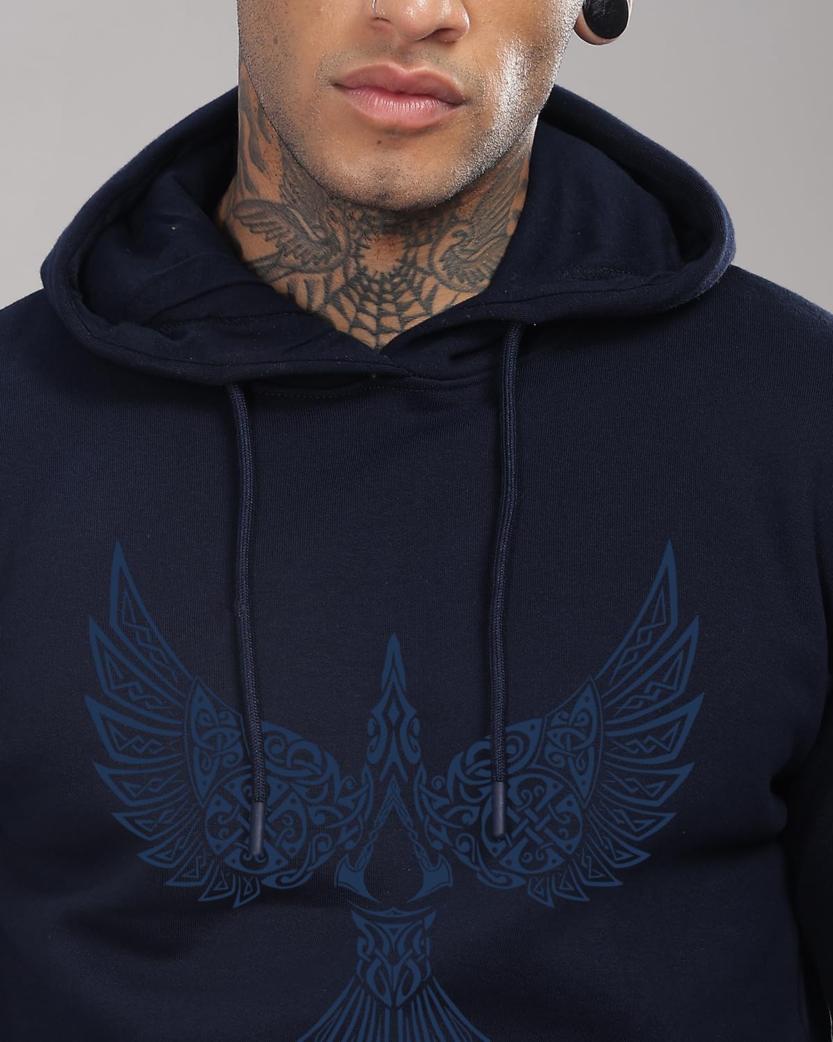ADRO Hoodies for Men | Printed Hoodie for Men | Cotton Hoodie | Mens Hoodies | Sweatshirt for Men | Hooded Regular Fit Hoodie|H2