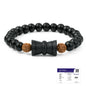 Astrotalk Rudraksha Karungali Healing Bracelet With Damru | Original 5 Mukhi Rudraksha & Karungali Beads | Shields from Evil Eye & Brings Focus | Bracelet for Men & Women | Gift for Man & Woman