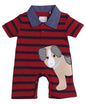 Bumzee Red Boys Half Sleeves Thigh Length Romper Age - 9-12 Months (Peb8068E-Red)