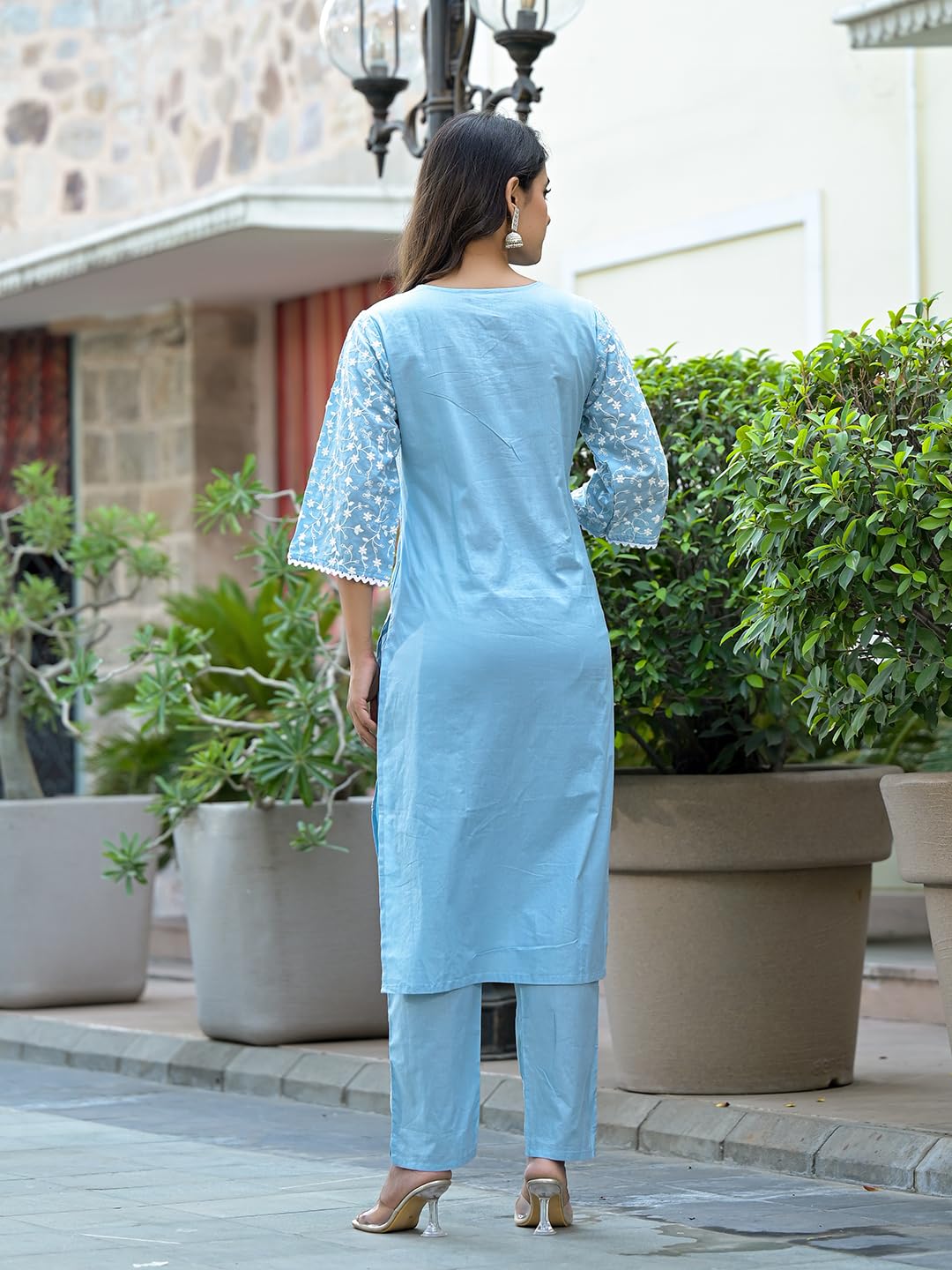 Varanga WomenS Cotton Blend Regular Kurta