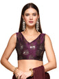 Oomph! Readymade Blouse For Women, Brocade, Sleeveless, V-Neck, Rbbl672