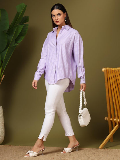 Kotty WomenS Oversized Comfortable & Stylish Casual Shirt(Multicolor,M)
