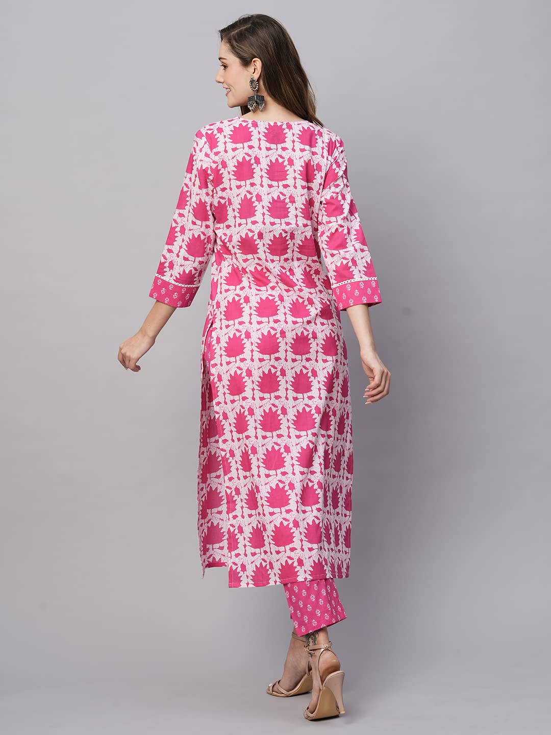 ANNI DESIGNER Women's Polycotton Kurta with Pant