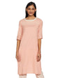 W for Woman Blush Pink Khadi Kurta