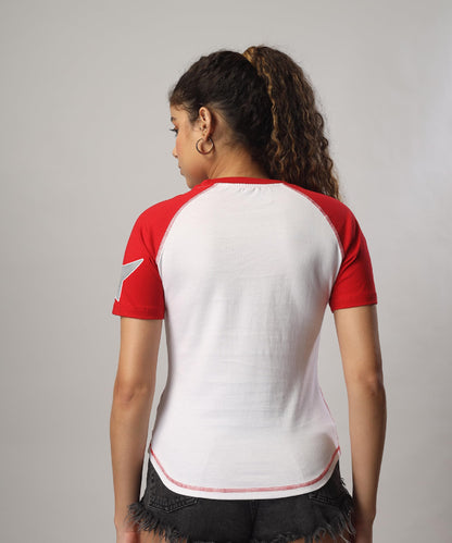 SHODOX Womens 100% Cotton Printed Regular fit Round Neck Short Sleeve Tshirt (Pack of 1)