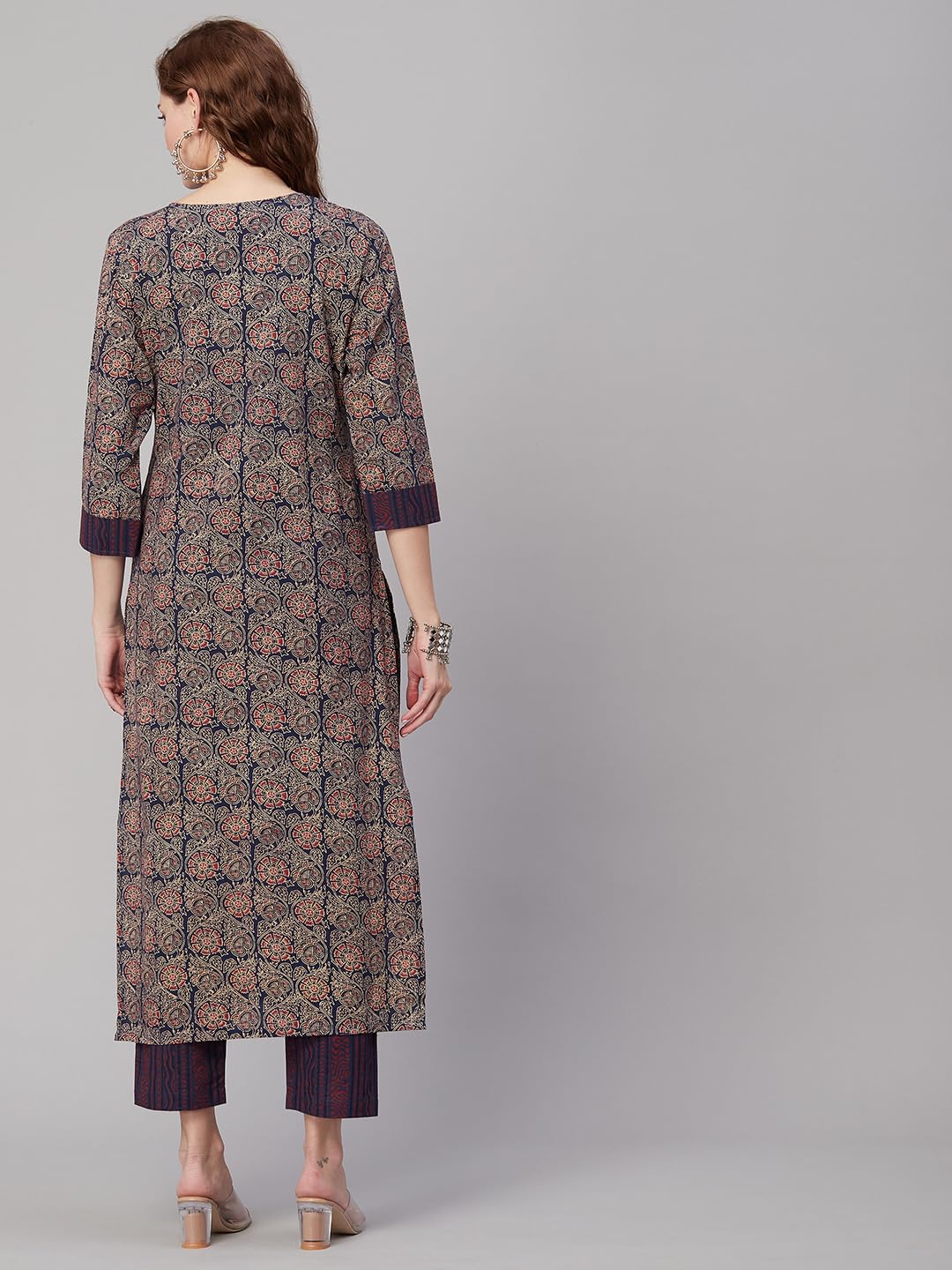 GoSriKi Women Kurta with Pant Set