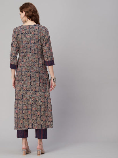 GoSriKi Women Kurta with Pant Set