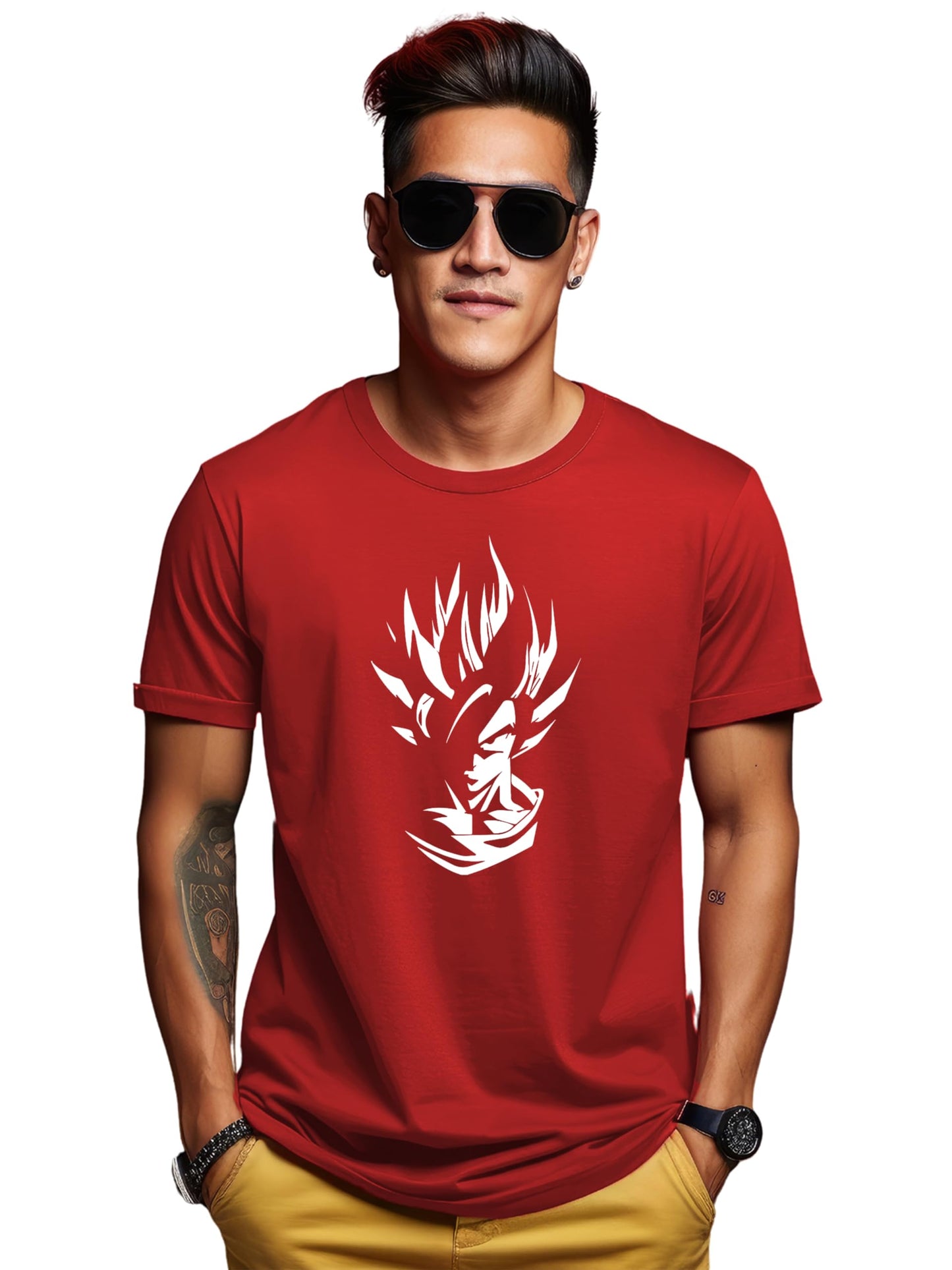 ADRO Tshirt for Men | Printed T Shirt for Men | 100% Cotton T-Shirt |Printed T Shirt | T-Shirts | RN24-GOK