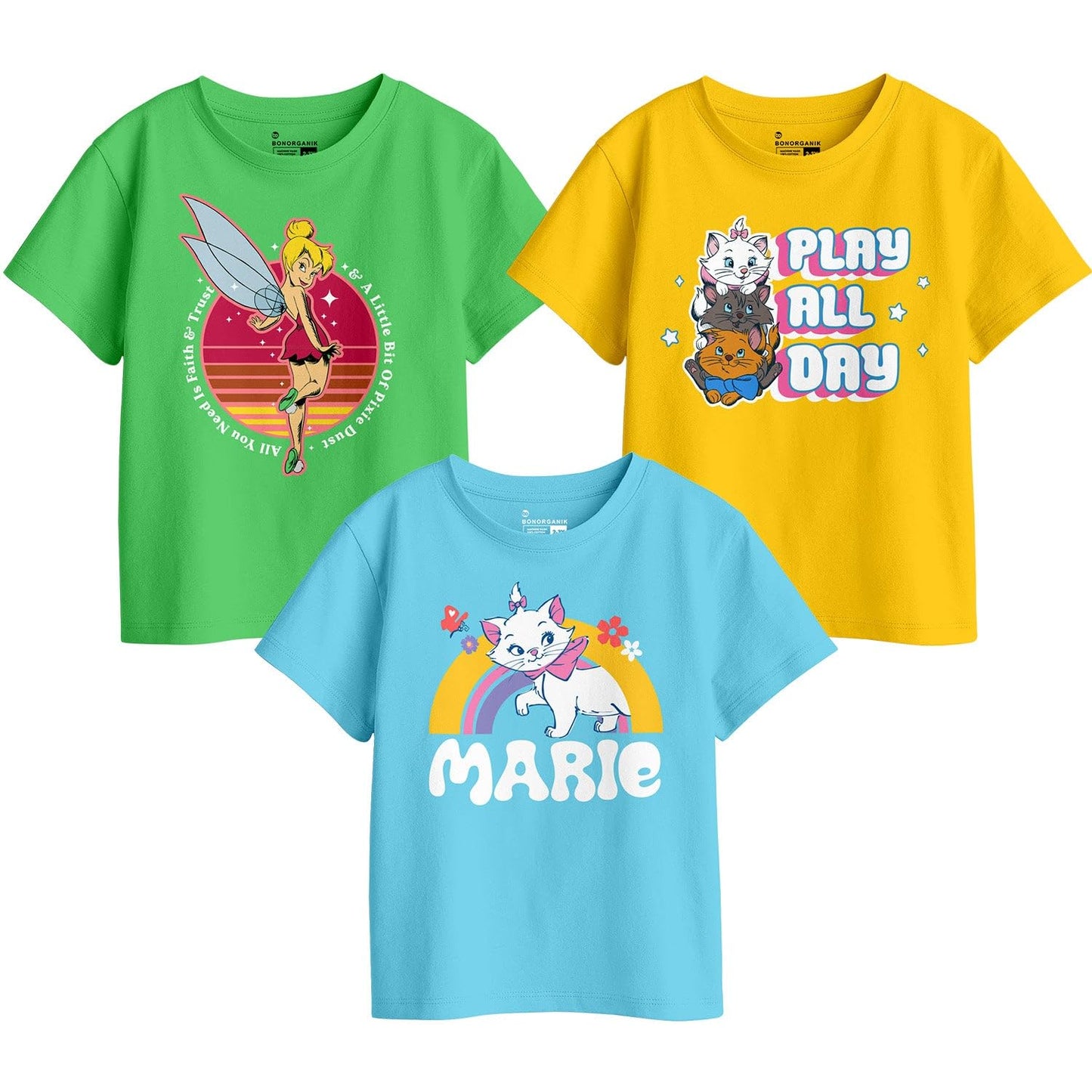 Bon Organik Boys Regular Fit T-Shirt (BON11432_Multi