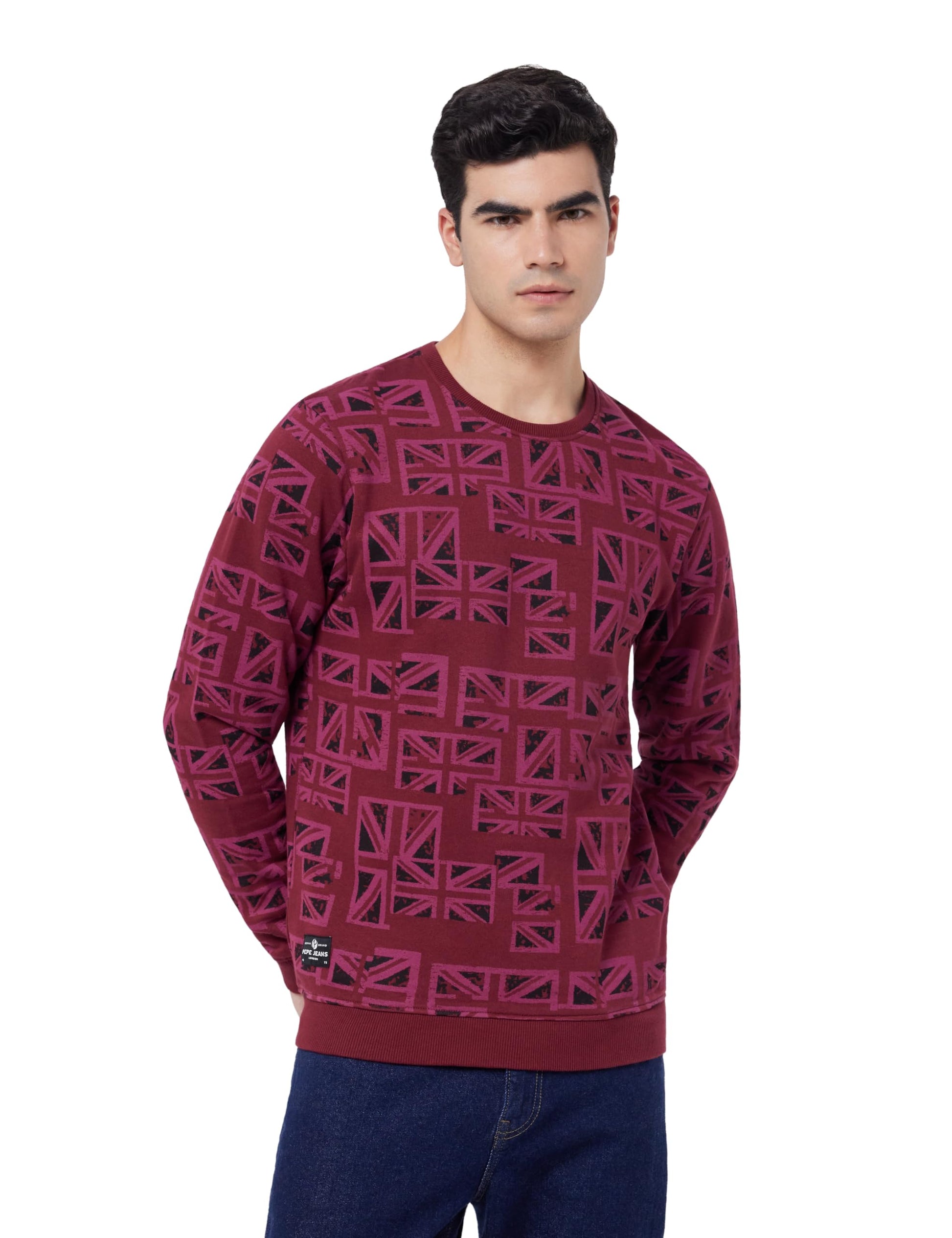 Pepe Jeans MenS Sweatshirts (Pm582094_L, Red, Large)