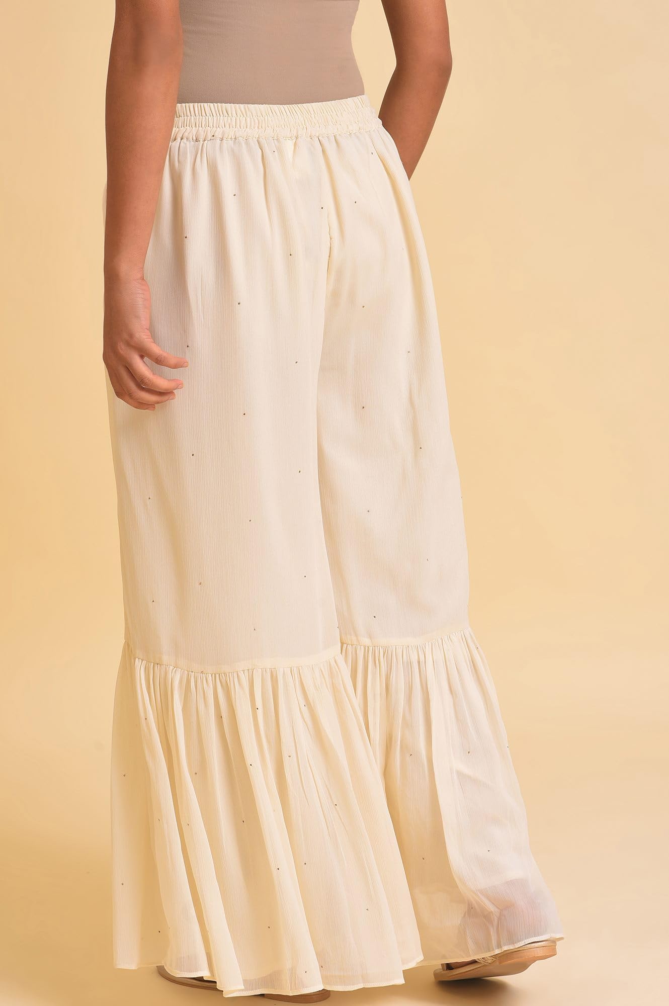 W Chiffon Strechable Sharara For Women | Chiffon Sharara For Women | W For Woman
