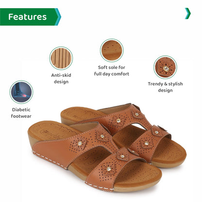 Ortho Joy Doctor Slipper For Women Fancy || Orthopedic WomenS Slipper || Comfortable Regular Wear Slippers For Women