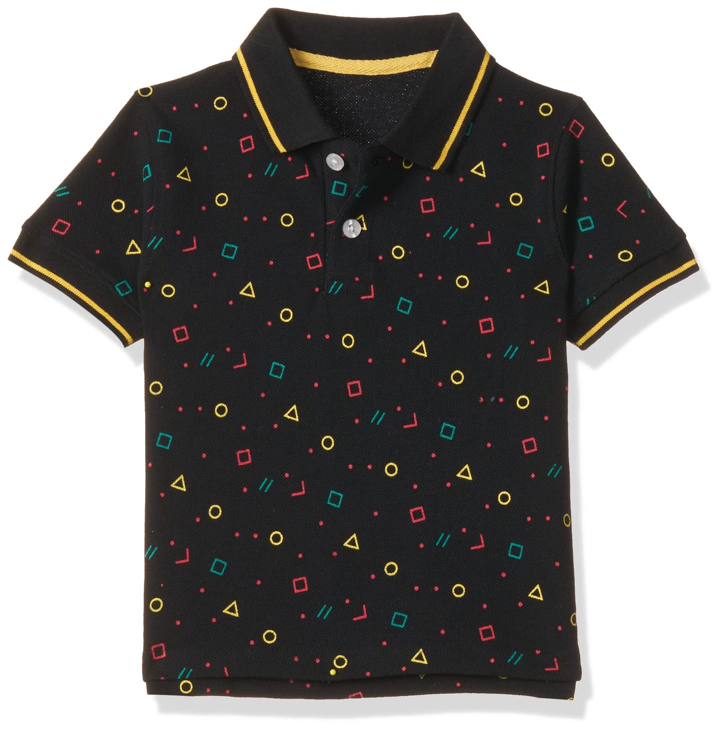T2F Boys Cotton Regular Fit T-Shirt Black