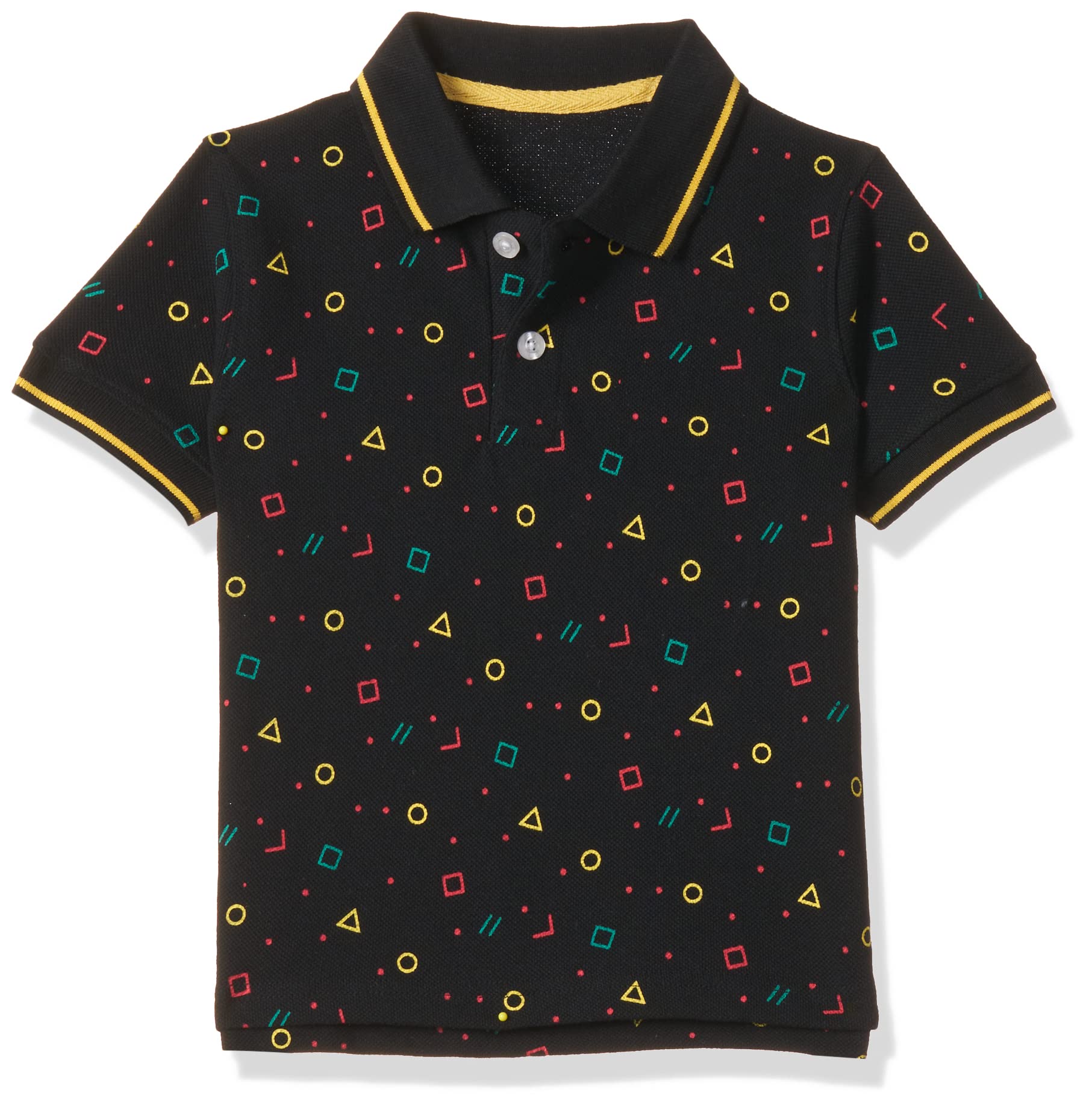 T2F Boys Cotton Regular Fit T-Shirt Black