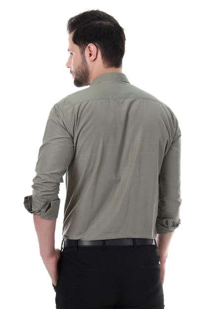 Xjarvis Clifton Men’s Regular Fit Cotton Blend Full Sleeve Shirt with Pocket – Casual & Formal