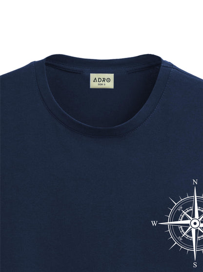ADRO Tshirt for Men | Printed T Shirt for Men | 100% Cotton Tshirt | Graphic Printed T-Shirt | Chest Printed Tshirt | Unisex Tsh