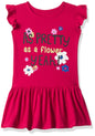 T2F Girls Cotton A-Line Knee-Length Casual Dress