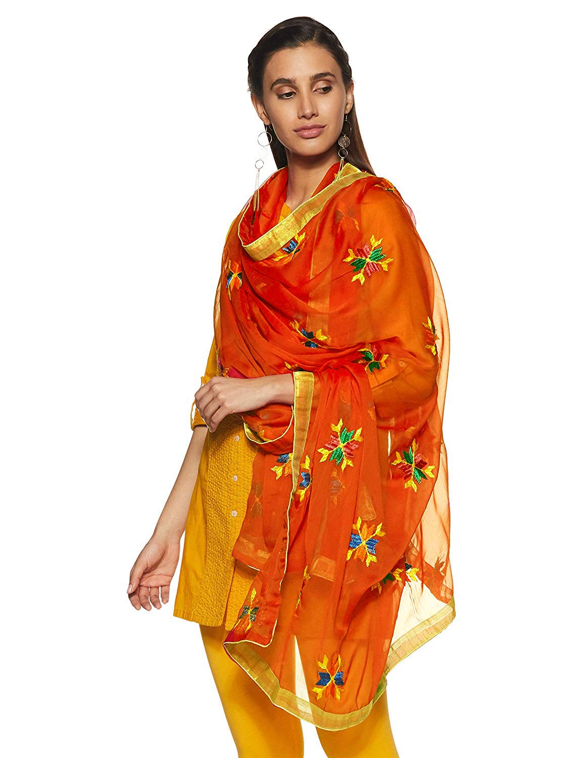 Weavers Villa WomenS Embroided Dupatta, 2.25 Mtrs