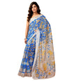 Satrani WomenS Linen Zari Border Printed Ready To Wear One Minute Pre Pleated Readymade Saree With Unstitched Blouse Piece (33R